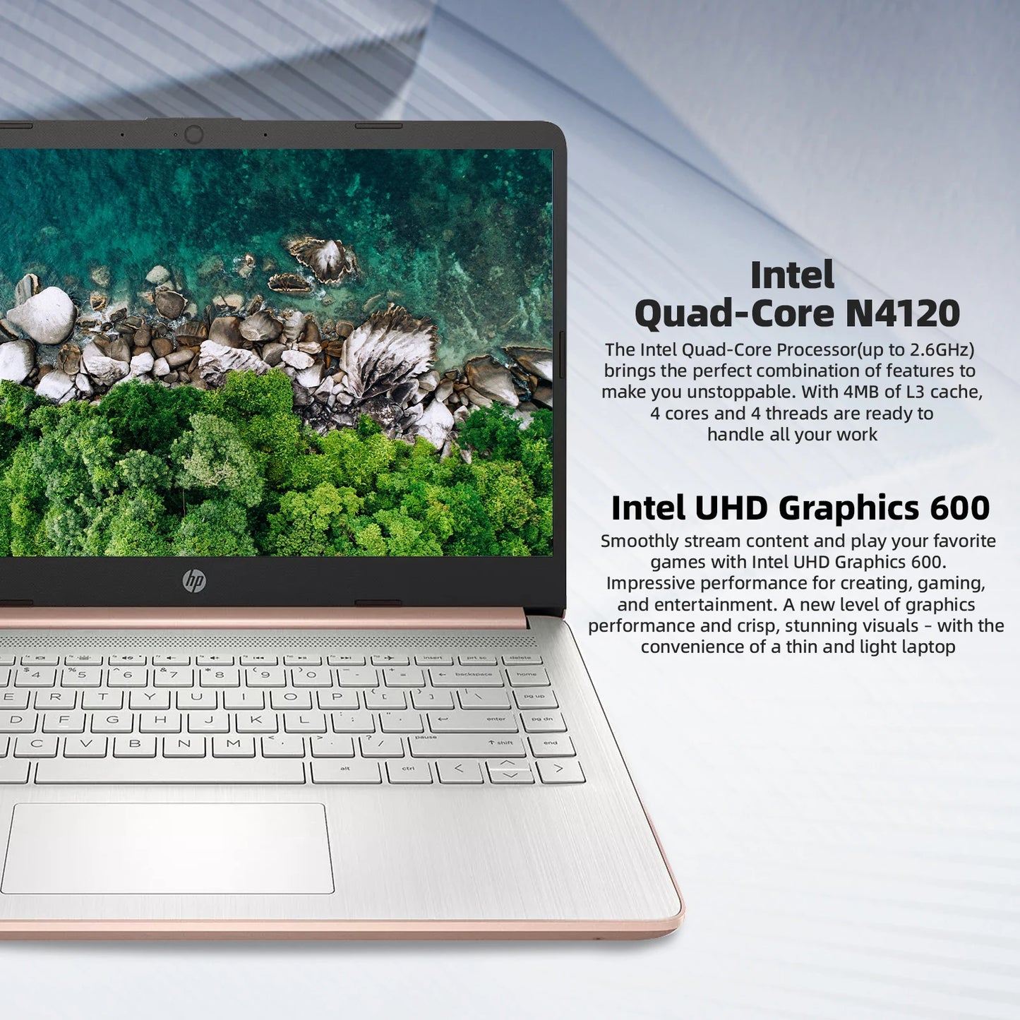 HP 14 Inch Business Laptop Intel Celeron N4120 16GB RAM 384GB Storage 1 Year Office 365 Windows 11 Pro