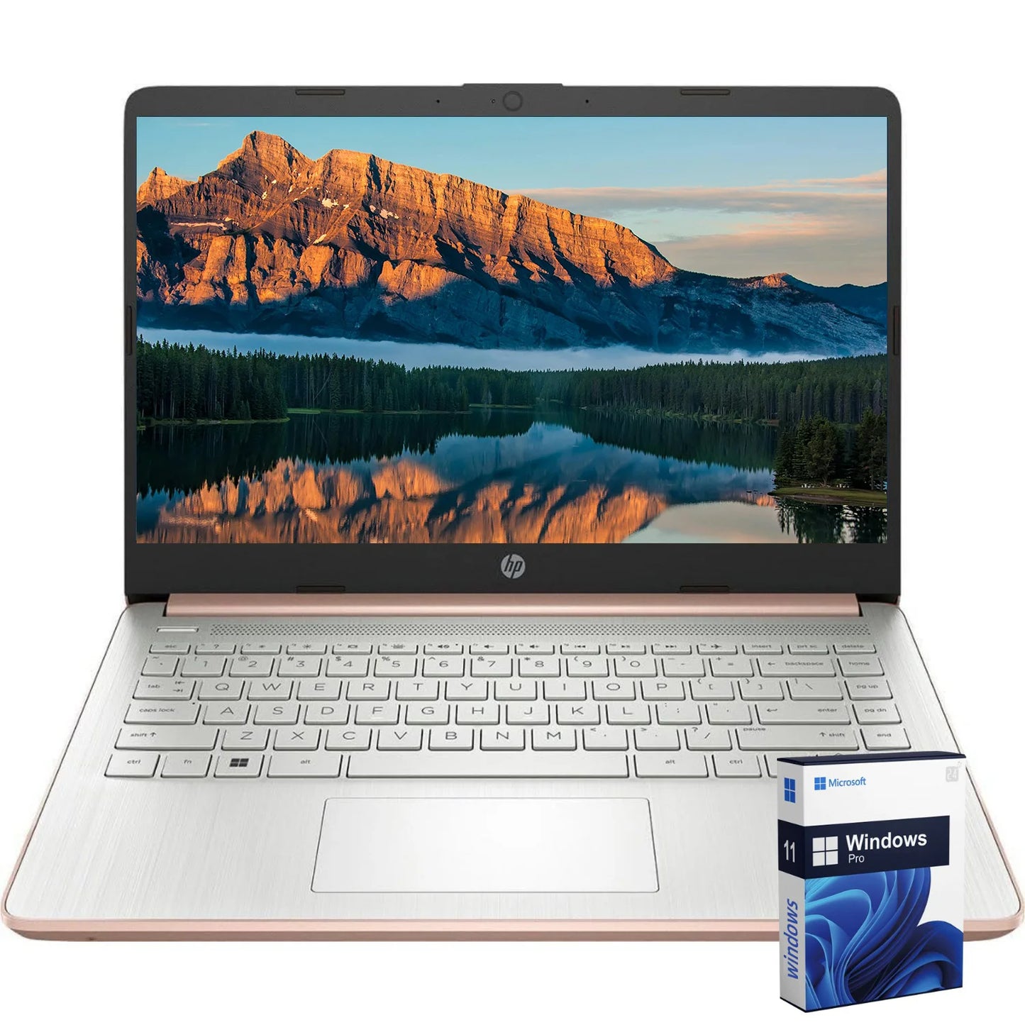 HP 14 Inch Business Laptop Intel Celeron N4120 16GB RAM 384GB Storage 1 Year Office 365 Windows 11 Pro