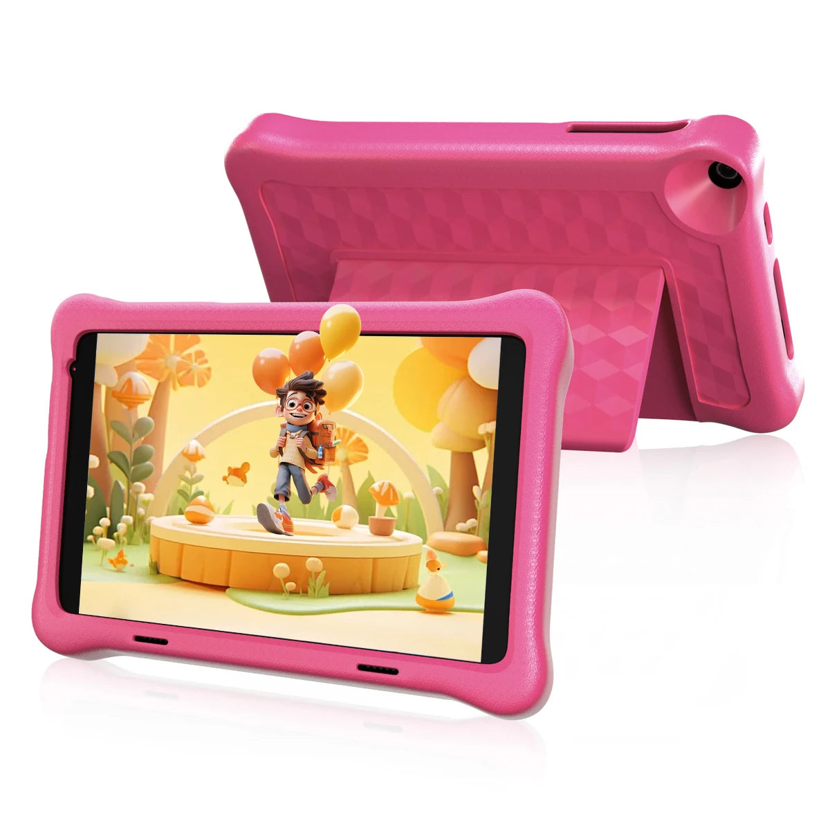 8 Inch Kids Tablet Android 11 Learning Tablet Quad Core Processor 2GB RAM 32GB Storage 128GB Expansion 5000mAh Child Eye Protection with Case