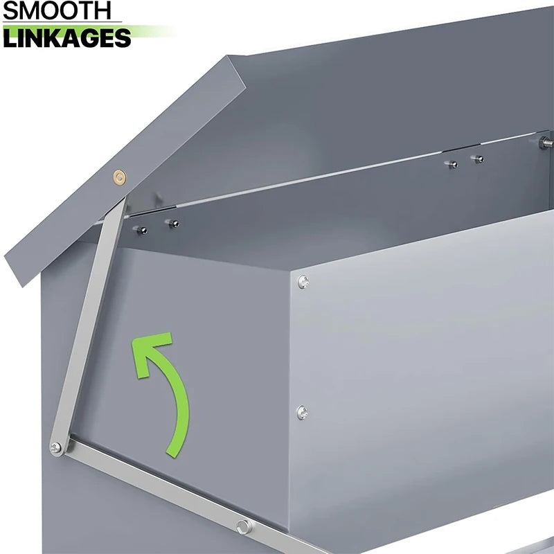 Automatic Chicken Feeder Stainless Steel Poultry Feeding Trough Feed Dispenser Equipment