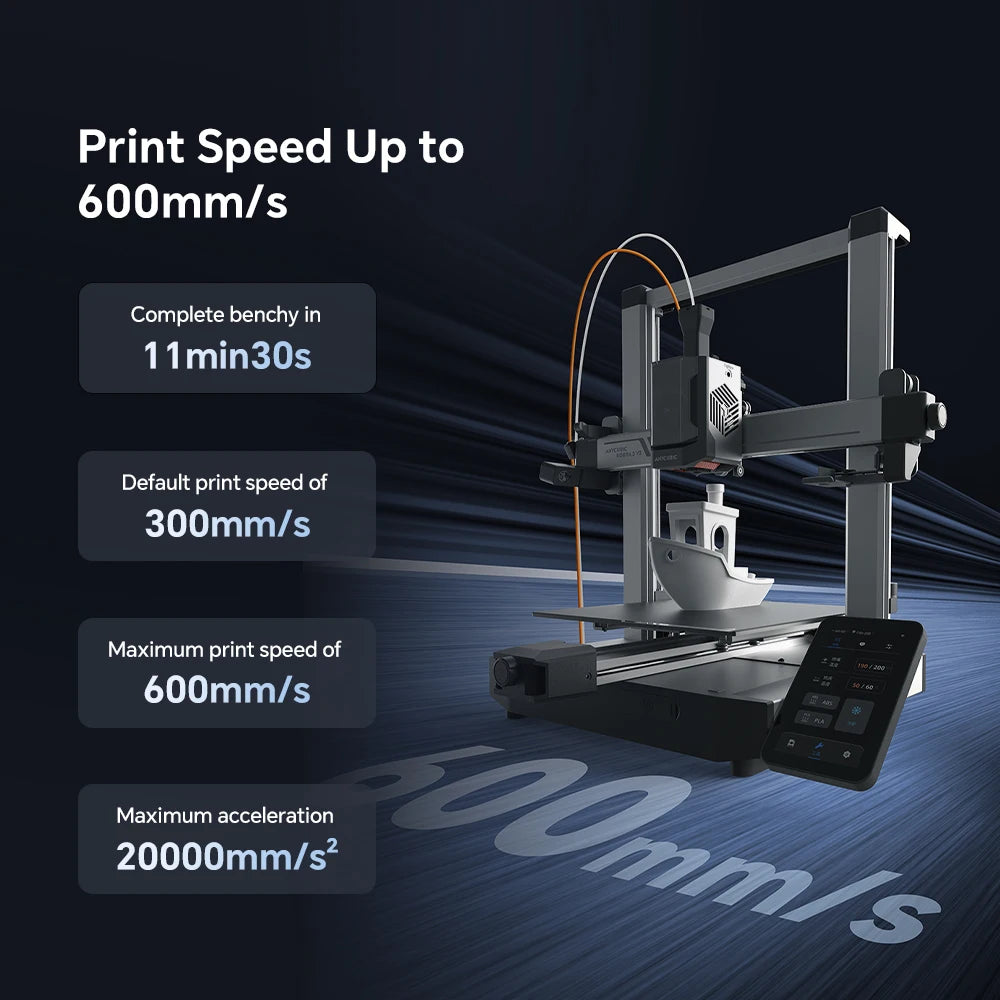 Anycubic Kobra 3 V2 Combo 3D Printer Large Size Fully Automatic Leveling FDM High Speed Desktop Multi Color 3D Printer
