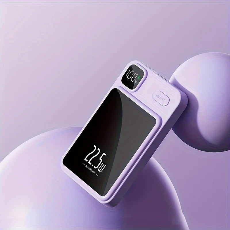 10000mAh Magnetic Wireless Power Bank 22.5W Ultra Fast Charging for iPhone 15 and Samsung