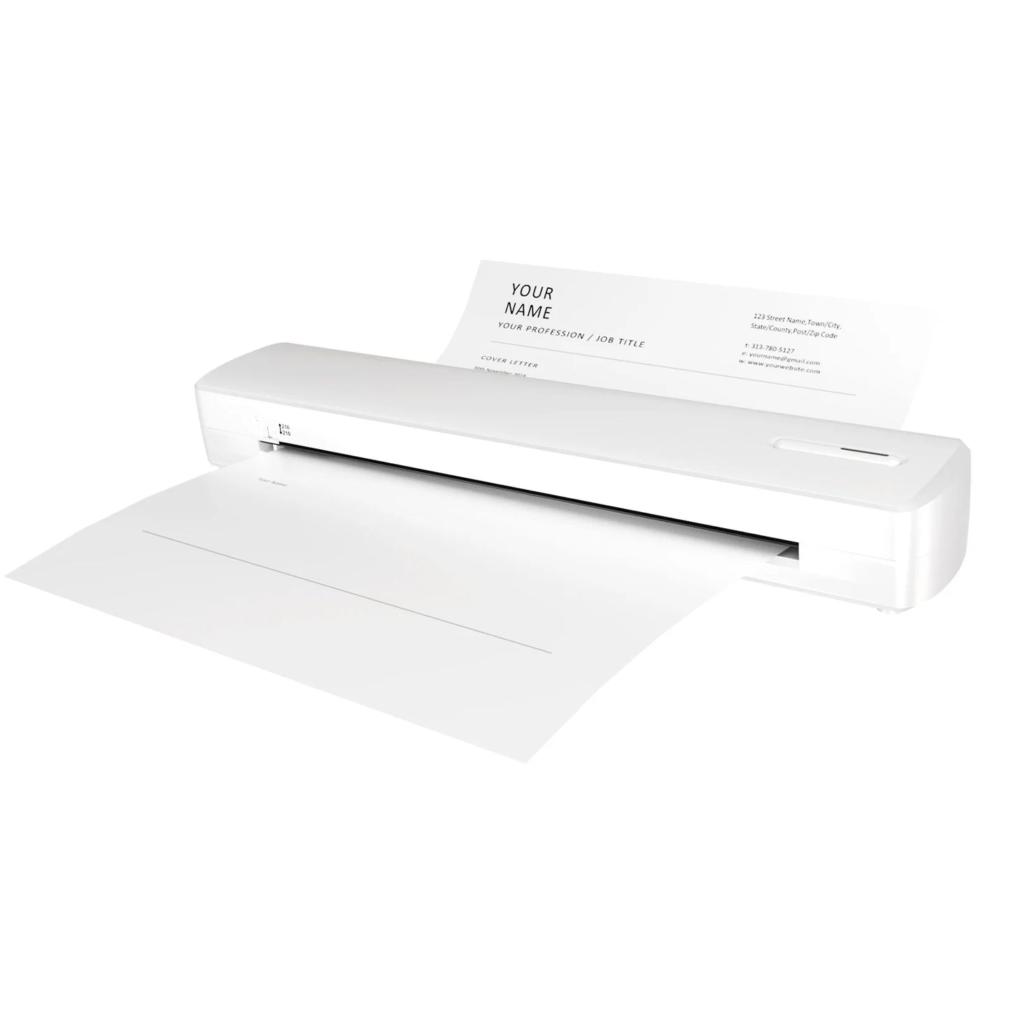 Portable Wireless Inkless Thermal Printer A4 C80 300DPI Mobile Printer for Android iOS Travel Work Home