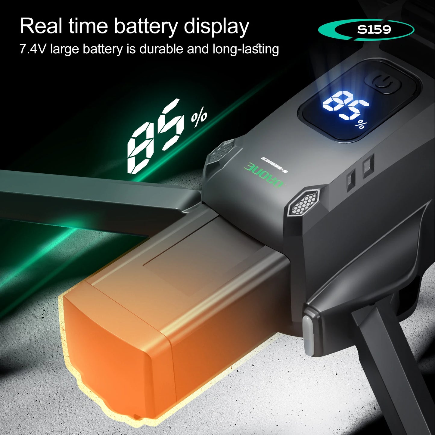 2025 Long Endurance GPS Drone with Dual Cameras and 5.9 Inch LCD Remote Controller featuring Brushless Motor and Quad Obstacle Avoidance