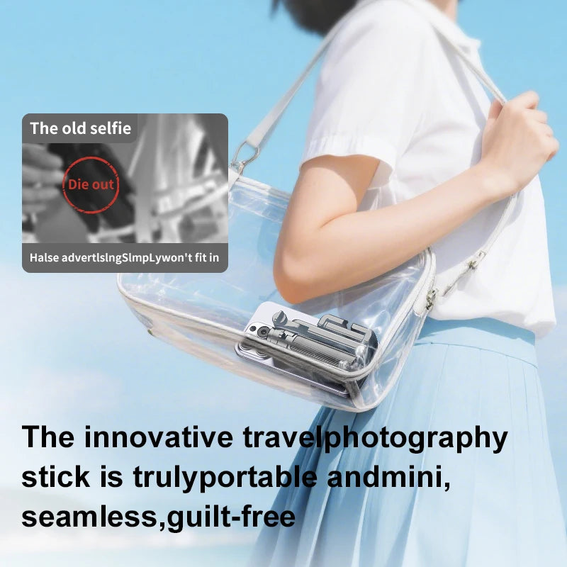 Mini Pocket Selfie Stick Tripod Stand 360 Degree Rotation Phone Holder With Detachable Bluetooth Remote
