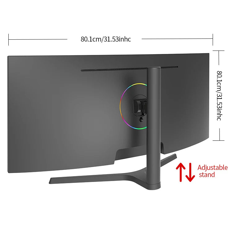Gawfolk 34 Inch 144Hz Curved Gaming Monitor Bezel-less Slim 1500R HDR400 100 Percent sRGB Wide Color Gamut Fast VA Panel