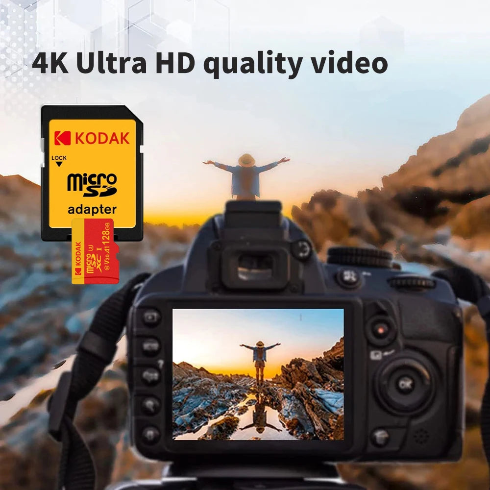 5Pcs Kodak MicroSD Card Class 10 U3 4K High Speed Flash Memory TF Cards for Phone Tablet Camera Laptop