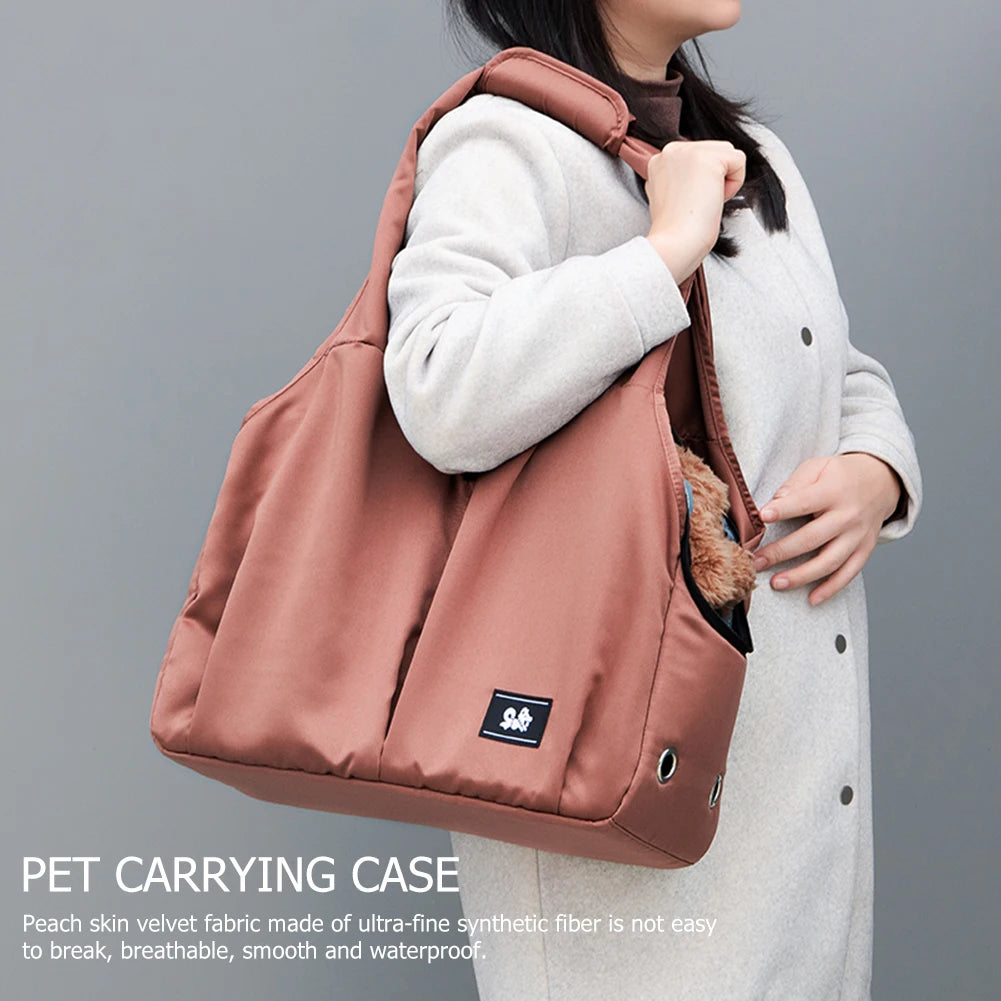 Breathable Cat Carrier Bag Portable Puppy Shoulder Bag Travel Pet Carrier for Cats and Dogs Large Breeds