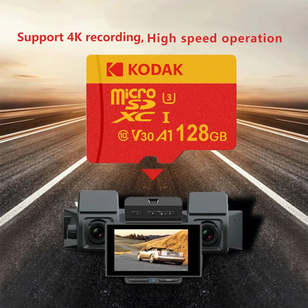 5Pcs Kodak MicroSD Card Class 10 U3 4K High Speed Flash Memory TF Cards for Phone Tablet Camera Laptop