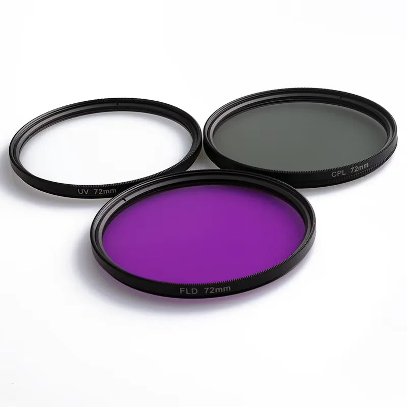 Lightdow 3in1 UV CPL FLD Lens Filter Set 49mm to 82mm Polarized Camera Filter Set with Bag RU USA ES Overseas Warehouse Delivery