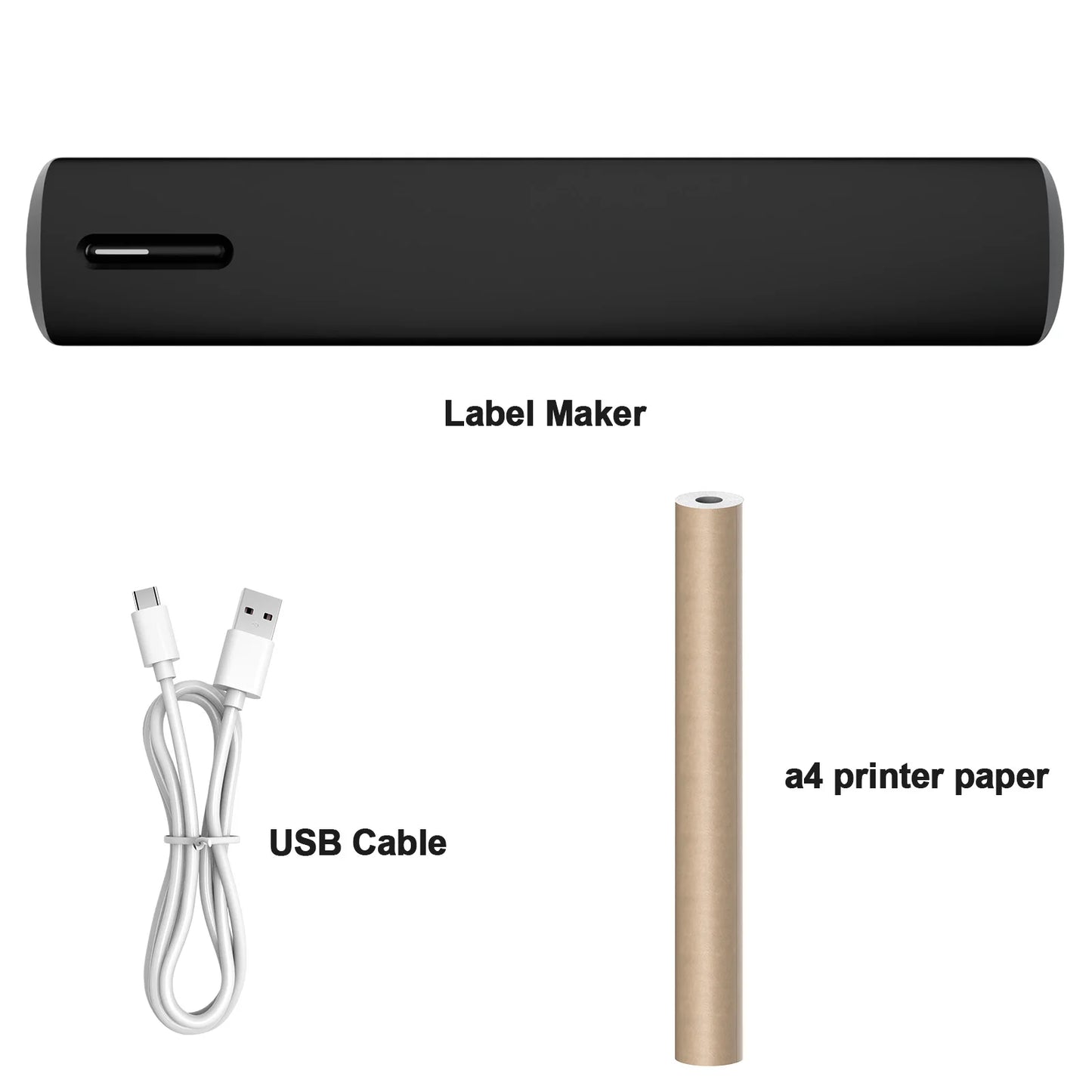Portable Wireless Inkless Thermal Printer A4 C80 300DPI Mobile Printer for Android iOS Travel Work Home