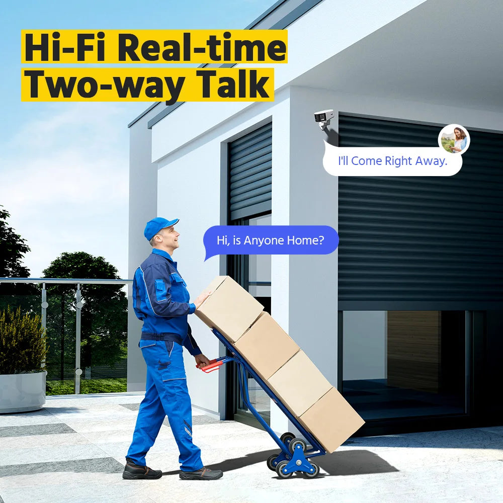 Annke Smart Home 180 Degree 8MP Duo Poe Dual Lens Wide View Outdoor Video Poe Camera 4K AI Human Detection 8MP Security CCTV Camera