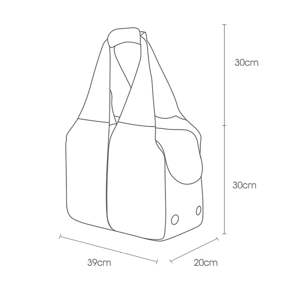 Breathable Cat Carrier Bag Portable Puppy Shoulder Bag Travel Pet Carrier for Cats and Dogs Large Breeds