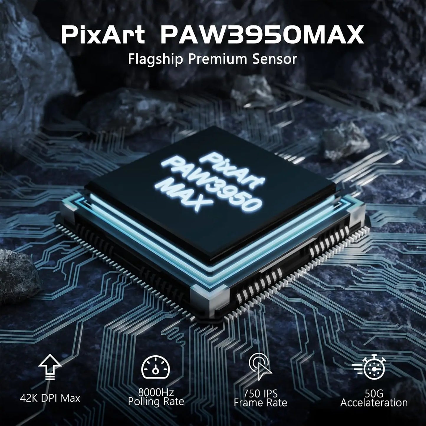 Attack Shark R6 Lightweight Wireless Gaming Mouse PAW 3950Max Sensor Bluetooth Rechargeable Computer Mouse 8KHz Polling