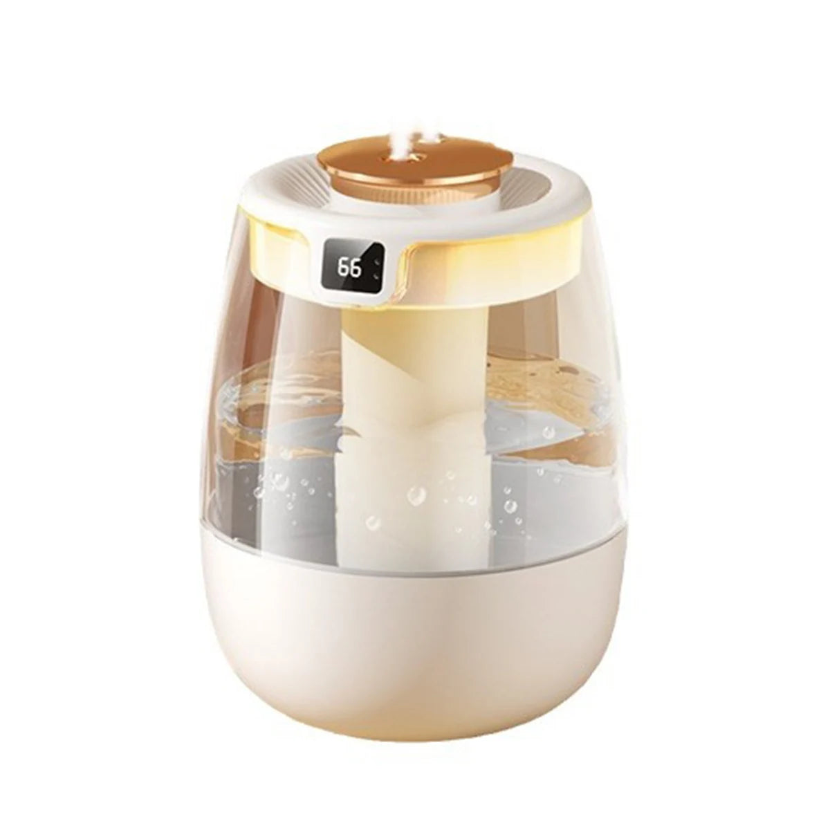 USB Portable Dual Nozzle Cold Fog Silent Humidifier with AI Intelligent Digital Display