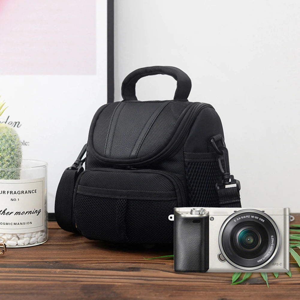 Portable Crossbody Camera Bag Load Reducing Anti Shock Shoulder Messenger Bag for Nikon D40 DSLR SLR Camera Accessory