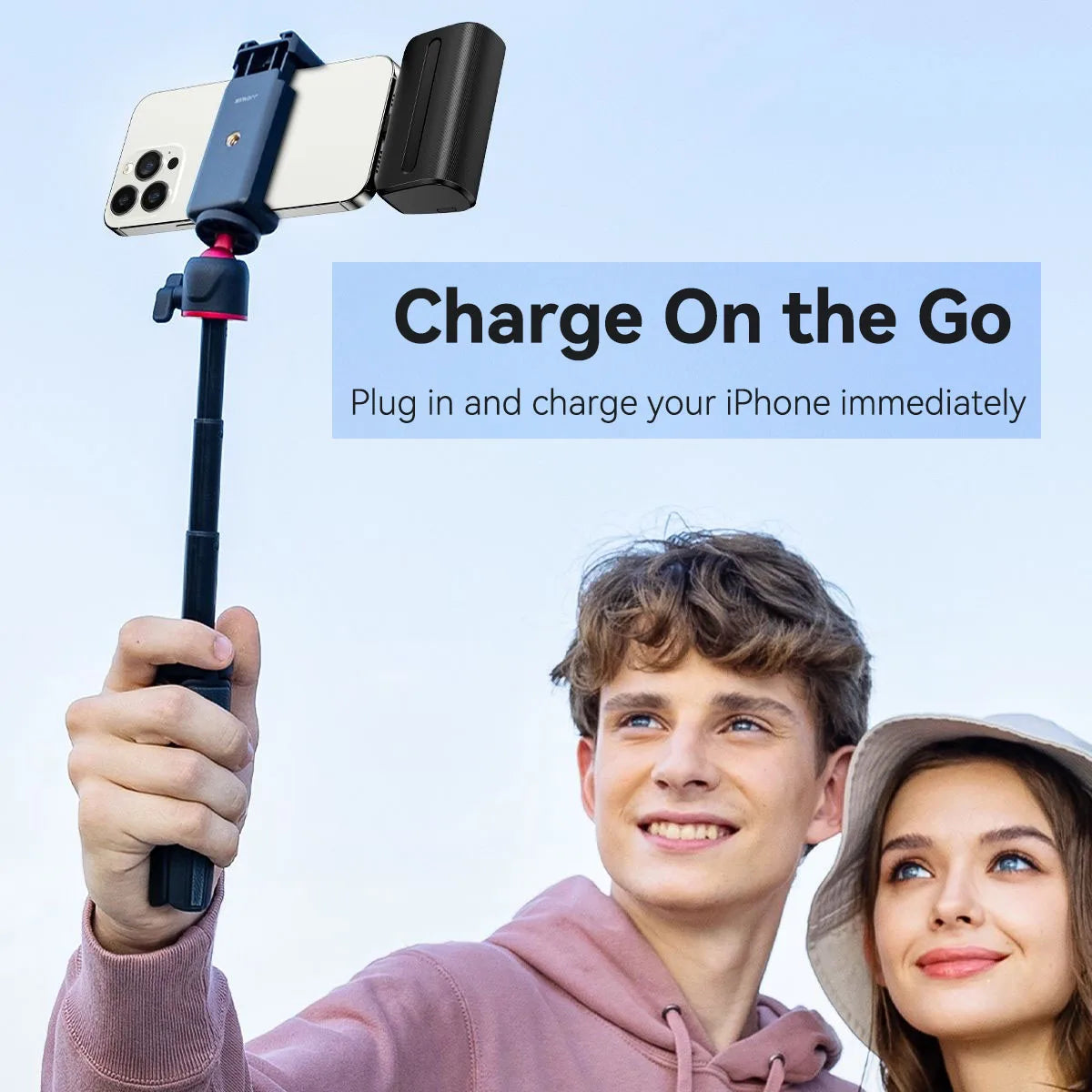 Mini Power Bank Portable 6000mAh Fast Charge with Type C Lightning Plug Compact Emergency Battery Pack for iPhone Android Phone