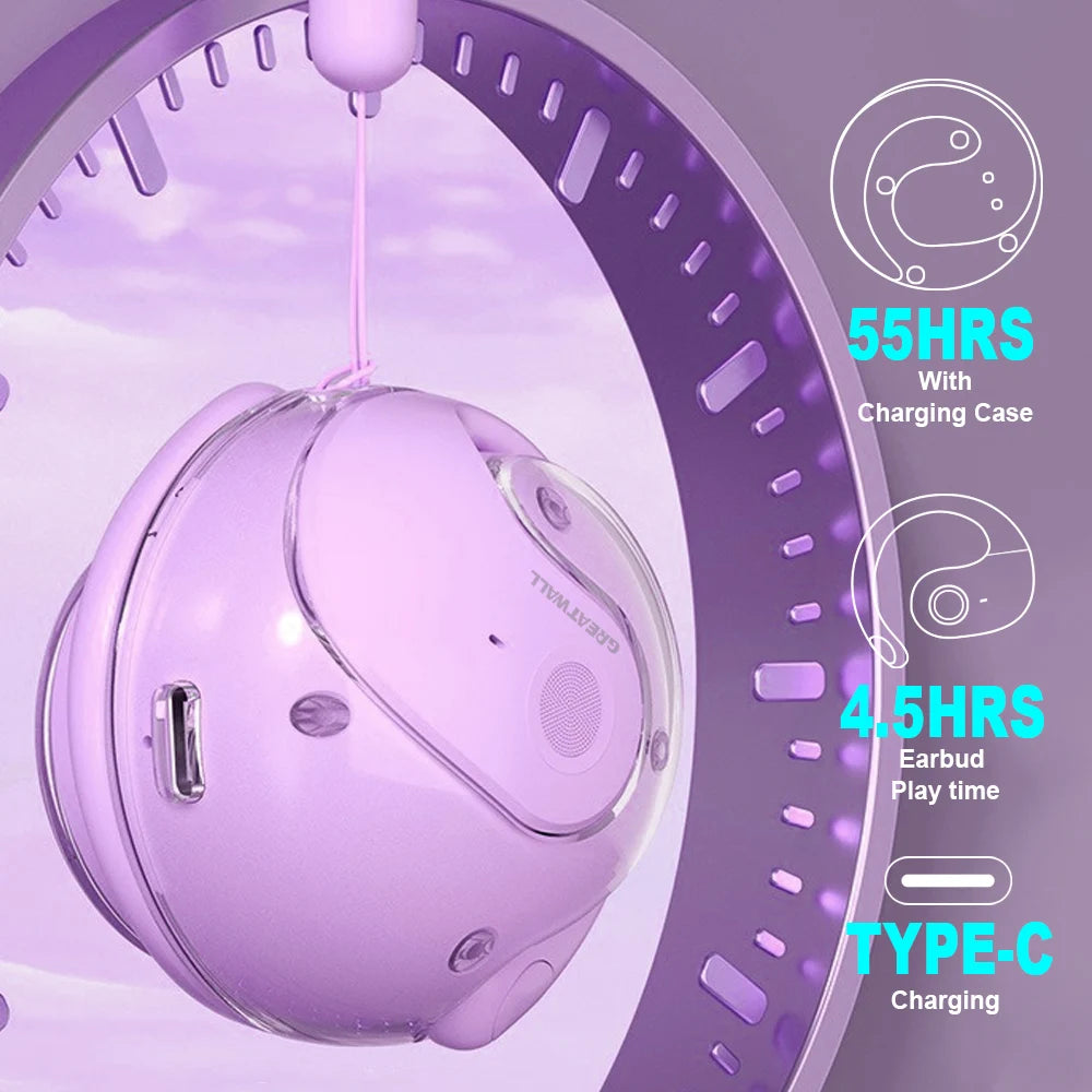 GreatWall AI Real Time Translation Wireless Bluetooth Earphones Supporting Over 100 Voice Languages