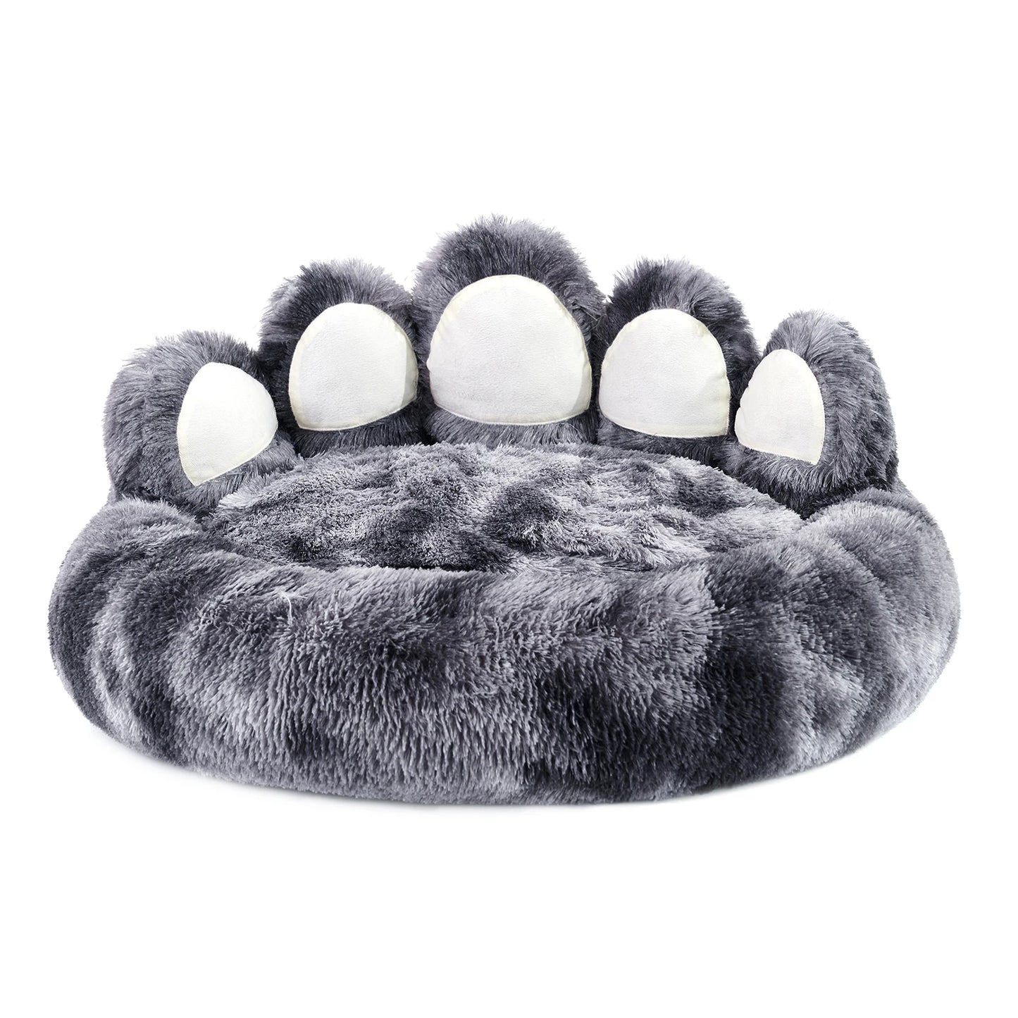 Cozy Comfy Paw Shape Dog Bed Warm Cushion for Furry Friends Fluffy Cat Mat Deep Sleeping Thickened