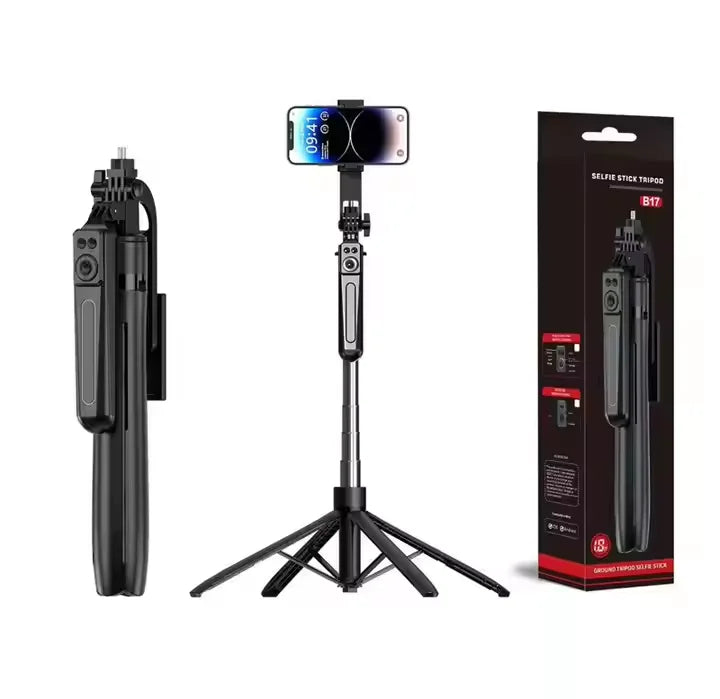 2025 New 1800mm Wireless Selfie Stick With Phone Holder Tripod For Smartphone Camera Stand And Bluetooth Shutter