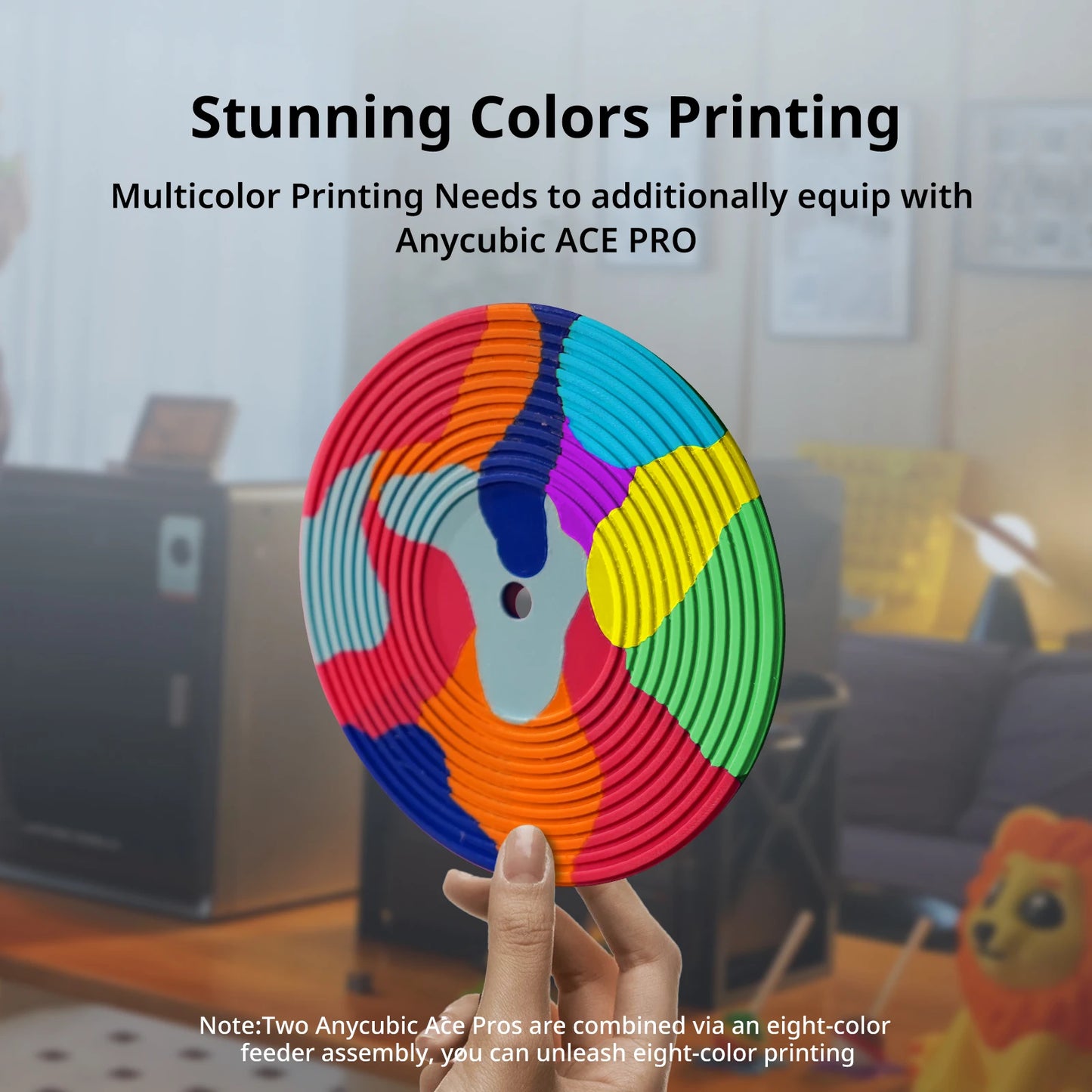 Anycubic Kobra S1 Multi Color 3D Printer Core XY Stable Structure High Precision Ultra Quiet Max Speed 600mm/s