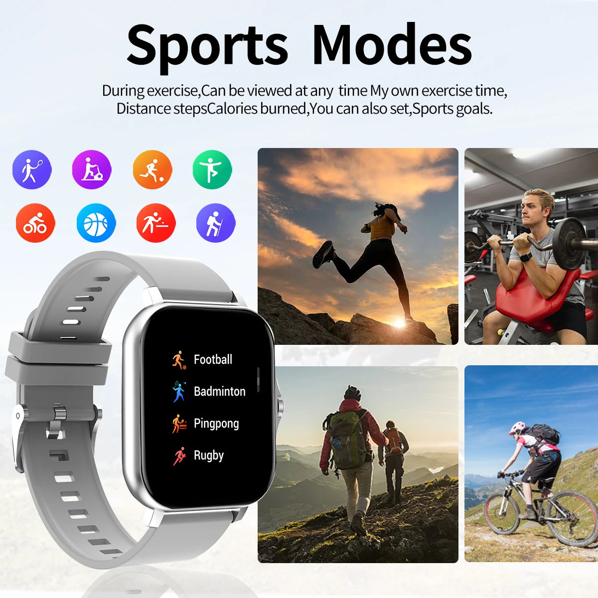 Hot Smart Watch Multi-Function Sports Smart Watch Wireless Call Wireless Music Multiple App Message Reminders Unisex
