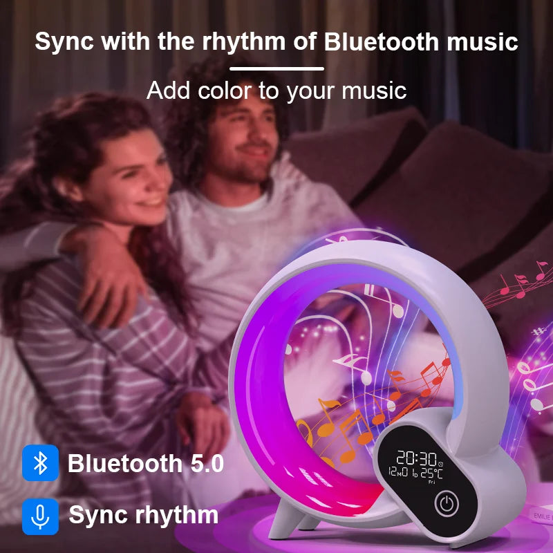 Novelty Smart Q Wake Up Light Ambient Night Light Dimmable Decorative Wake Up Light for Children Bedroom Birthday Gift