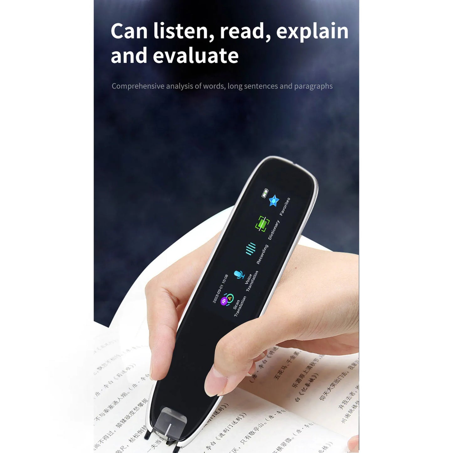 Smart Voice Translator Pen White International Edition WiFi Translation Scanning Pen