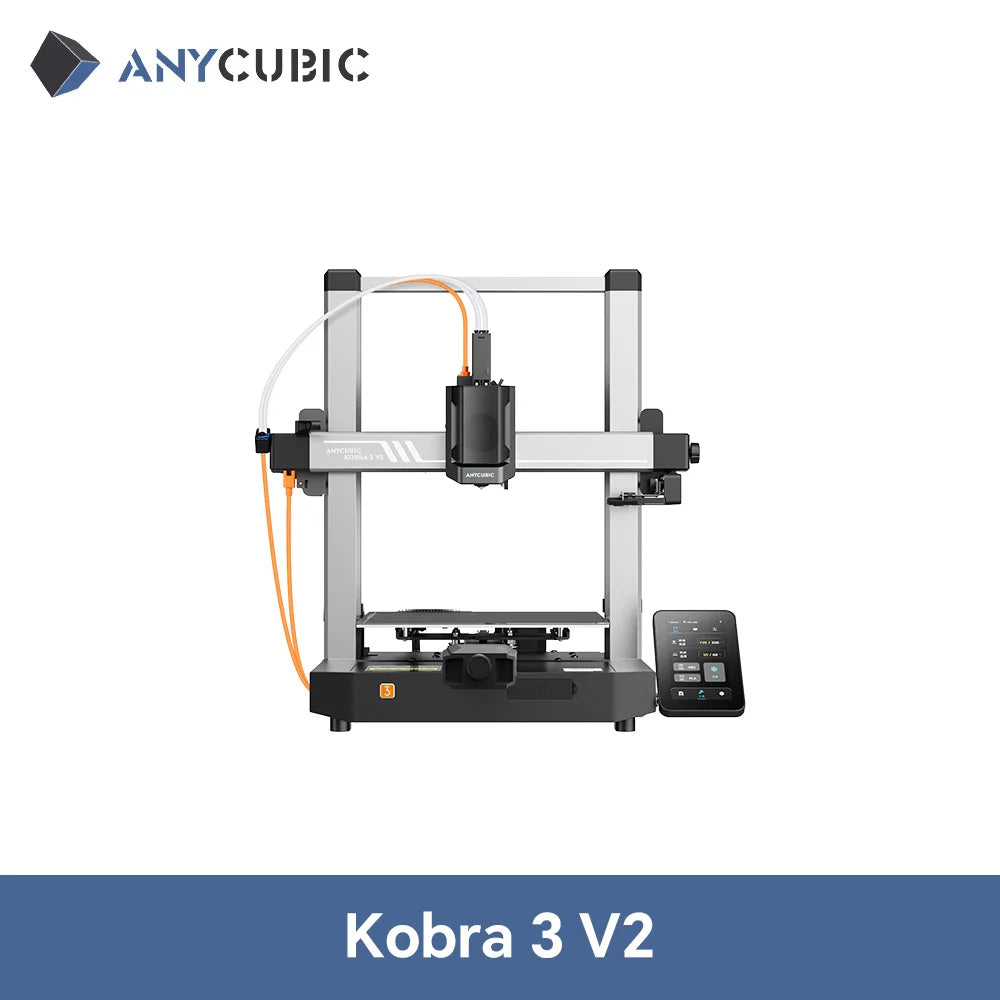 Anycubic Kobra 3 V2 Combo 3D Printer Large Size Fully Automatic Leveling FDM High Speed Desktop Multi Color 3D Printer