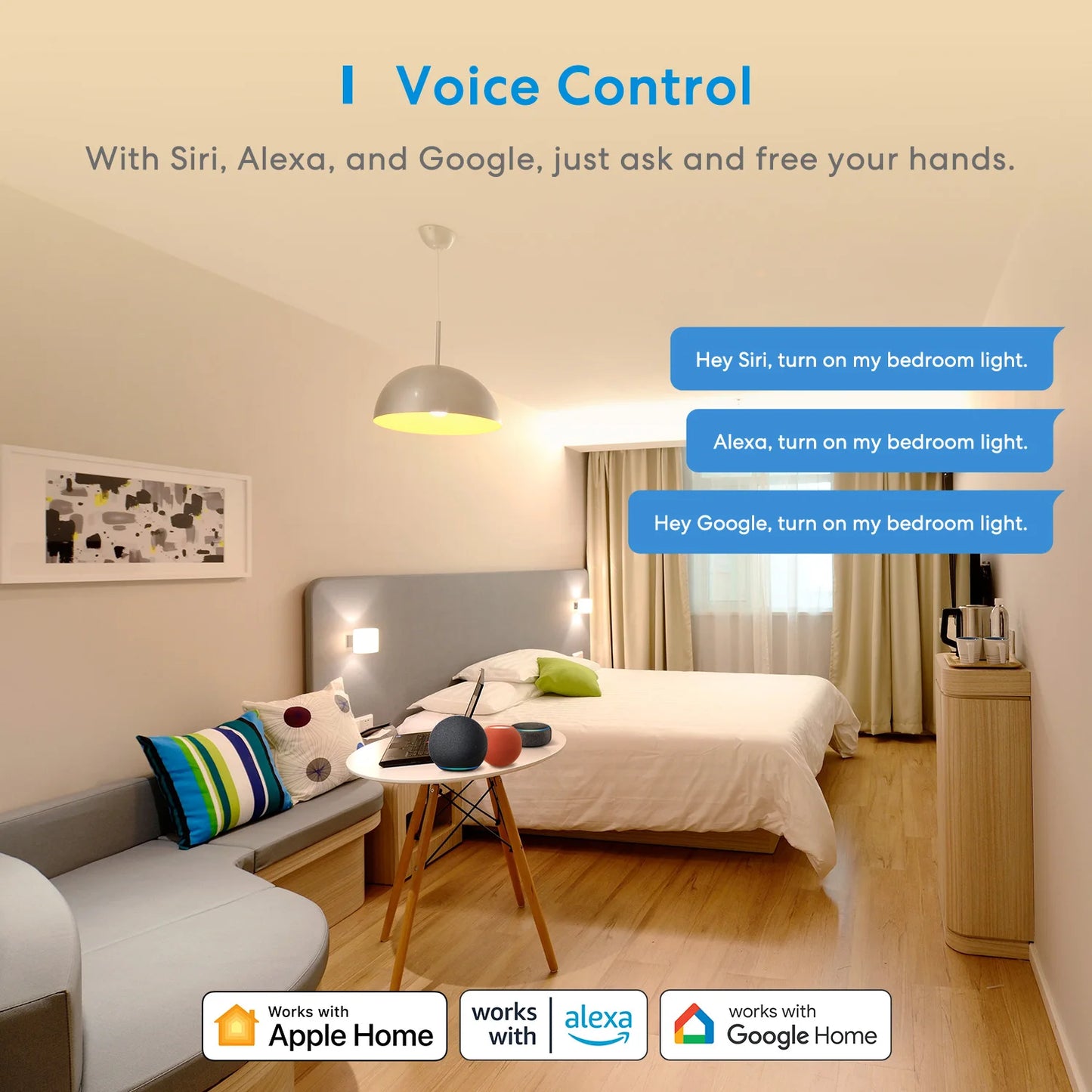 Meross HomeKit 3 Way Smart Dimmer Switch Kit WiFi Dimmer Switch for Dimmable LED Light Compatible with Alexa Google SmartThings No Hub Required