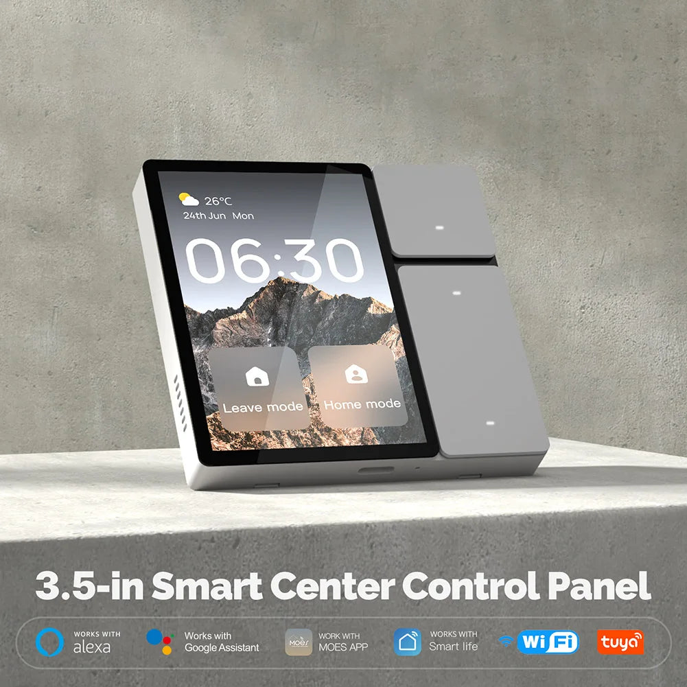 WiFi Tuya Smart Central Control 3.5 Inch Multi Functional Touch Screen Control Panel IR Remote Control
