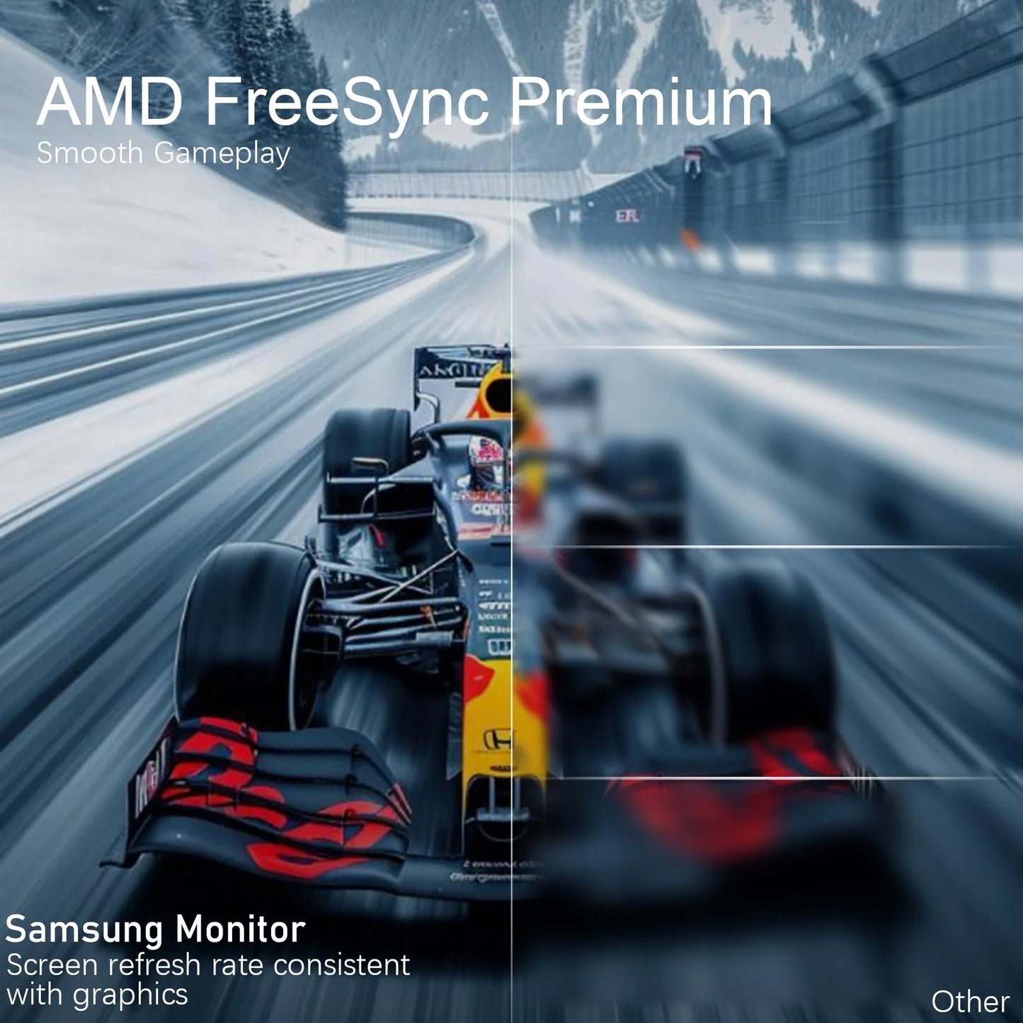 Samsung Odyssey G550A 32 Inch Gaming Monitor QHD 2560 x 1440 1Ms 165Hz Curved Monitor AMD FreeSync Premium Realistic HDR Black