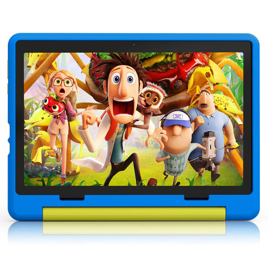 KT1016 Kid Tablet 10.1 Inch Android 14 Quad Core 8GB RAM 64GB ROM 1TB Expandable WiFi Bluetooth Children's Gift Kids Software PC Pad