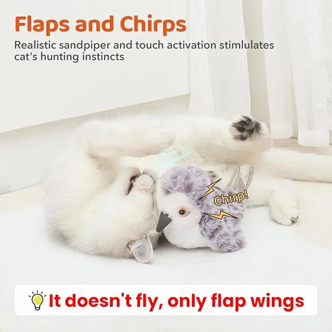 Cat Toys Flapping Bird No Flying Cat Kicker Catnip Toys for All Breeds