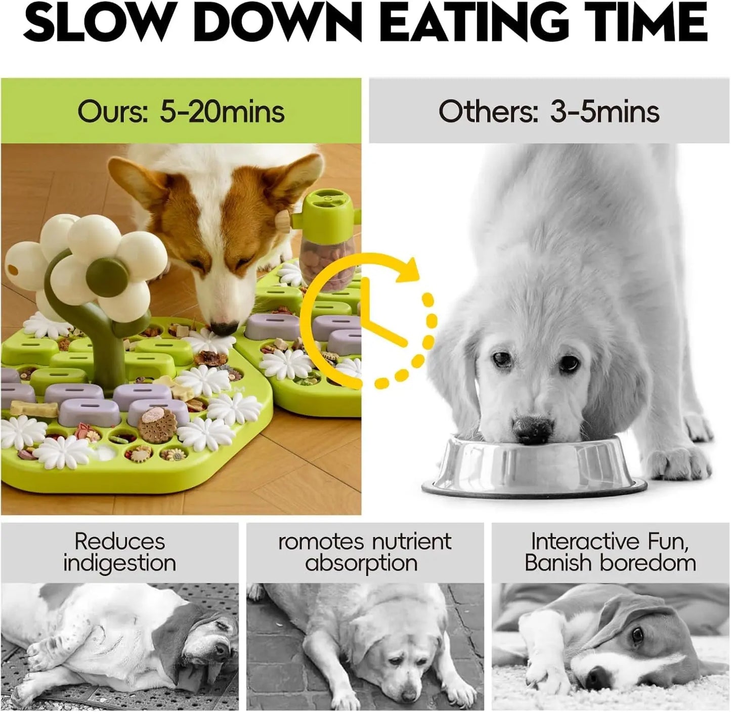 MewooFun Level 4 Dog Puzzle Toy Interactive Enrichment Toy for Dogs IQ Training Slow Feeder for All Breeds