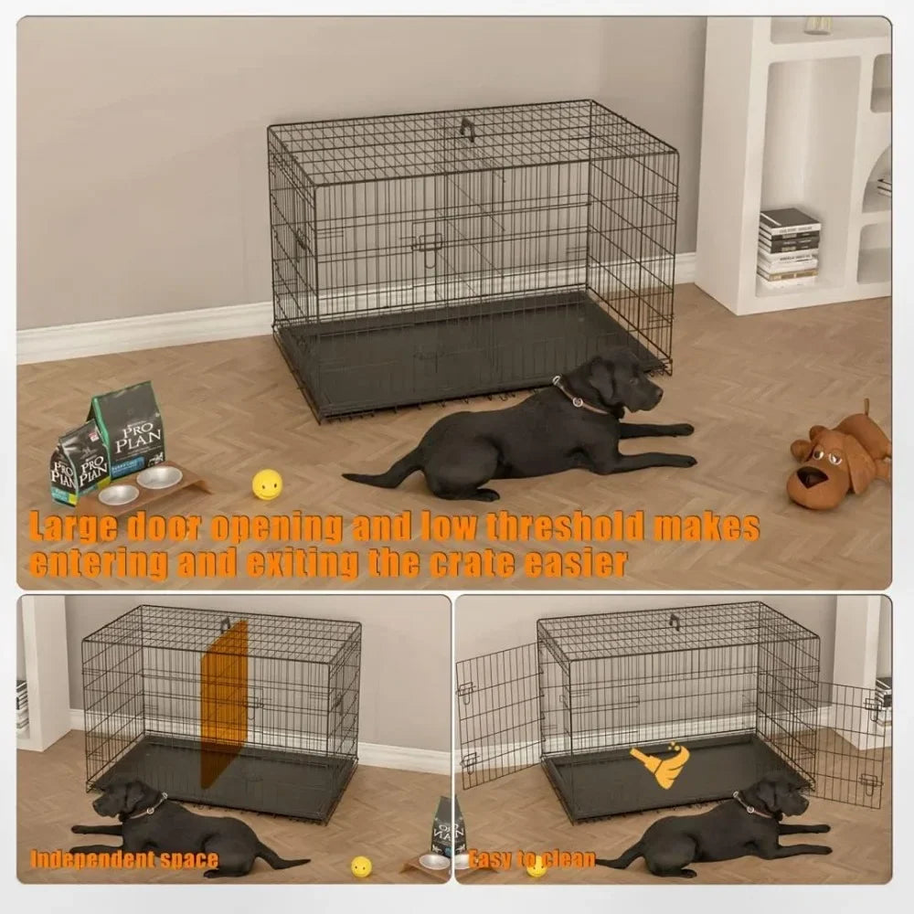 Dog Crates for Large Medium Small Dogs with Enhanced Safety Features