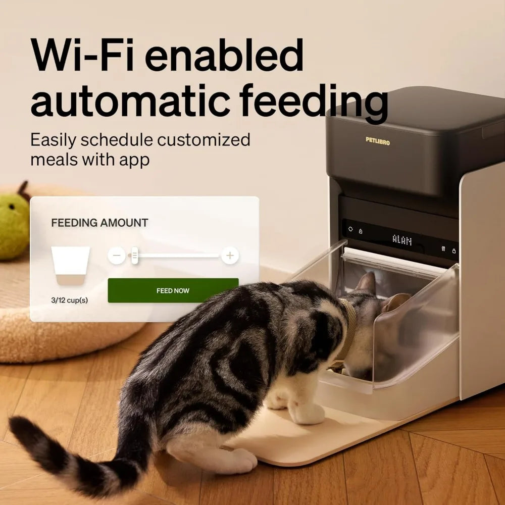 Upgraded RFID Automatic Cat Feeder 5G WiFi App Control 3L