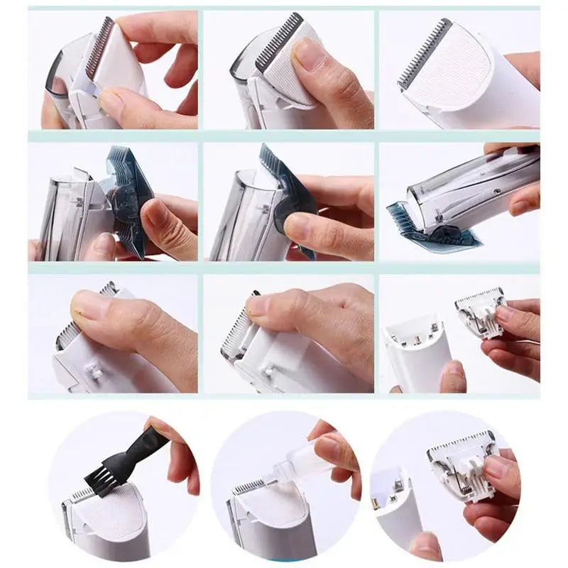 Dog Shaver Clipper Cordless Pet Hair Clipper with Suction USB Vacuum Electric Dog Hair Trimmer Low Noise 1500mAh Battery