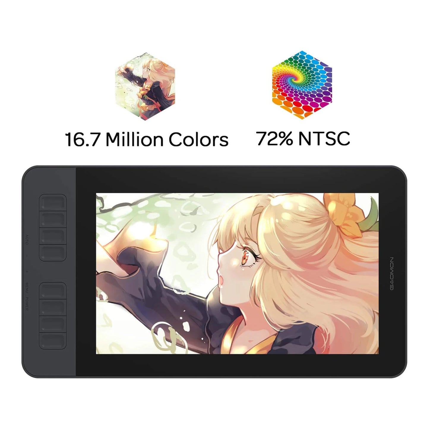 11.6 Inch Gaomon PD1161 Graphics Tablet Drawing Pen Display with AG Protect Film Portable Monitor for Beginner Artists
