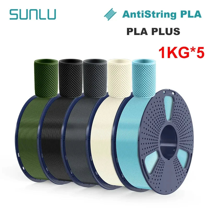 Sunlu PLA PLA Plus PETG Silk PLA Matte PLA Meta Filament 5KG 1KG Roll 1.75mm 3D Printer Filament Neatly Wound