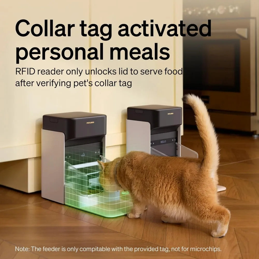 Upgraded RFID Automatic Cat Feeder 5G WiFi App Control 3L
