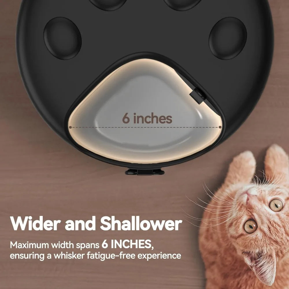 Automatic Cat Feeder Wet Food Dispenser Cordless Four Meals