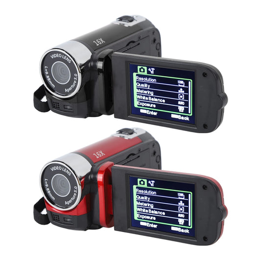 4K 48MP DV Camera with 2.7 Inch Rotatable Screen and 16x Digital Zoom Video Camera with USB Cable