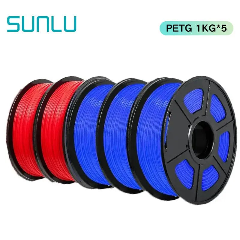 Sunlu PLA PLA Plus PETG Silk PLA Matte PLA Meta Filament 5KG 1KG Roll 1.75mm 3D Printer Filament Neatly Wound