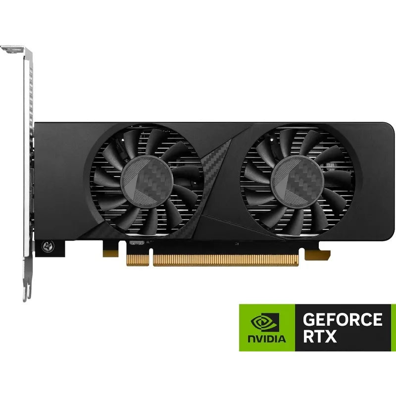 New Gaming RTX 3050 Low Profile 6GB OC Graphics Card NVIDIA GeForce RTX 3050 96-Bit Boost Clock 1492 MHz GDDR6 14 Gbps HDMI DP Ampere Architecture