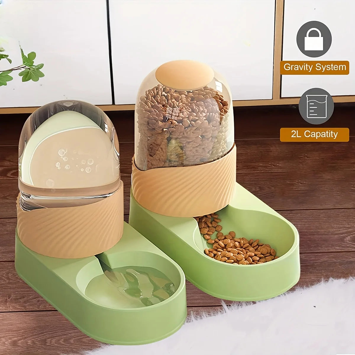 2 In 1 Automatic Cat Feeder And Water Dispenser Anti Slip