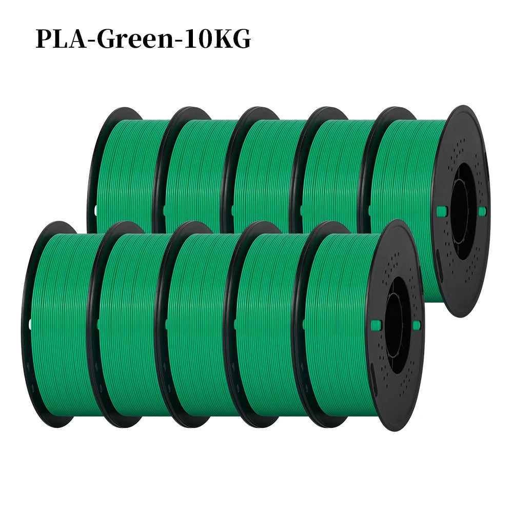 Kingroon 22 Pounds PETG PLA Filament 3D Printer Filament 10 Rolls 1 Kilogram 1.75 Millimeter Eco Friendly Good Toughness Mix Color Free Shipping