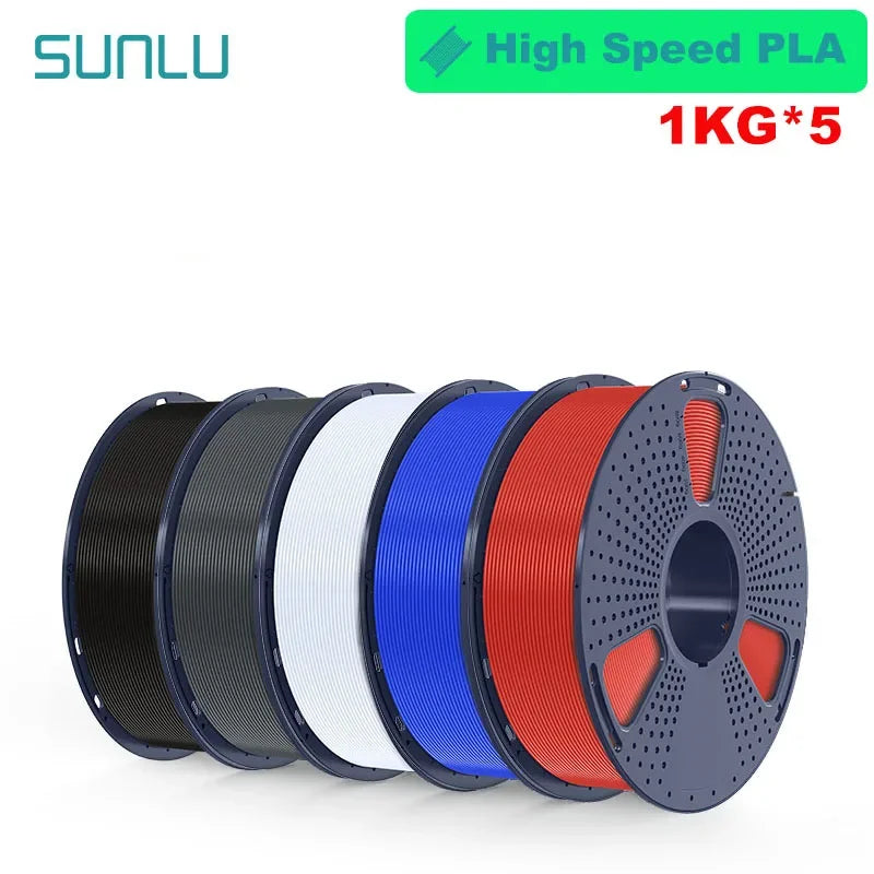 Sunlu PLA PLA Plus PETG Silk PLA Matte PLA Meta Filament 5KG 1KG Roll 1.75mm 3D Printer Filament Neatly Wound