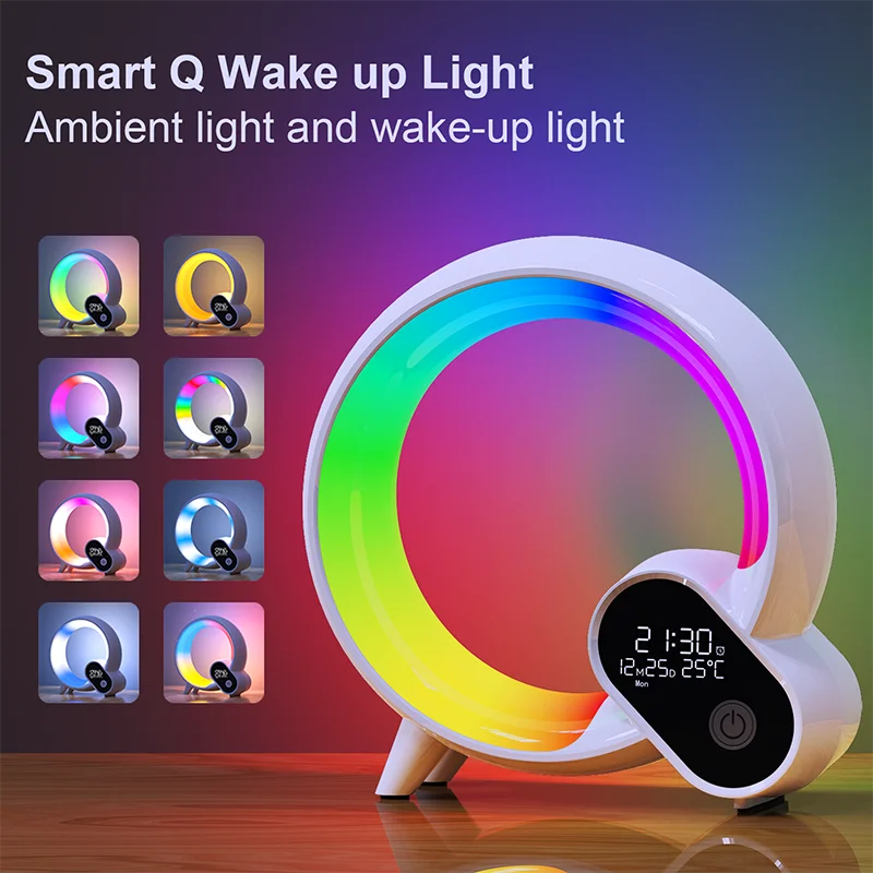 Novelty Smart Q Wake Up Light Ambient Night Light Dimmable Wake Up For Children Bedroom Decorative Birthday Gift