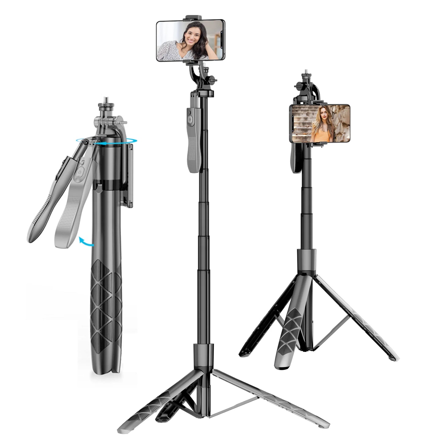 L16 1570mm Wireless Selfie Stick Tripod For GoPro Phones